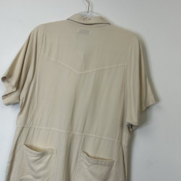 NEW Greylin Romper Womens Size Small Linen Blend Oversized Anthropologie - Picture 9 of 10
